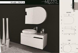 روشویی کابینت دار مزو MEZZO مدل Nova